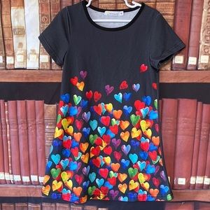 Sunshine Swing Cascading Rainbow Hearts dress‎ 6